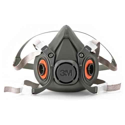 3M 6300 Large Face Piece For 6000 Series, Black/Grey