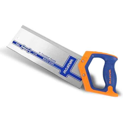 12 Inch Pro Hand Saw: 11 TPI Fine-Cut Soft-Grip Hardpoint Handsaw with Ergonomic Non-Slip Handle - Perfect for Sawing, Trimming, Gardening, Drywall and Plastic Pipes