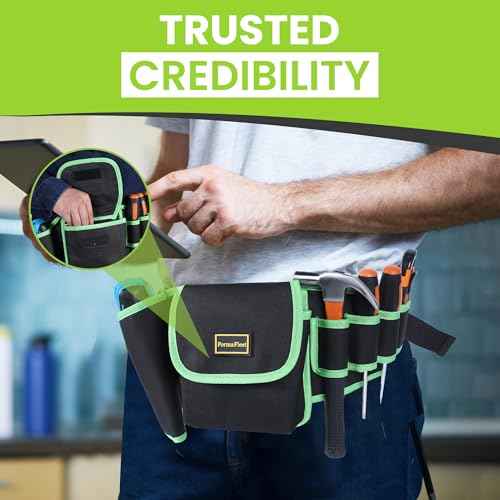 Tool Belt by FormaFleet with Multi-Pocket Tool Pouch, Adjustable Toolbelts for Men, Electrician Tool Pouch, Carpenter Tool Belt, Built for Comfort and Heavy-Duty Use