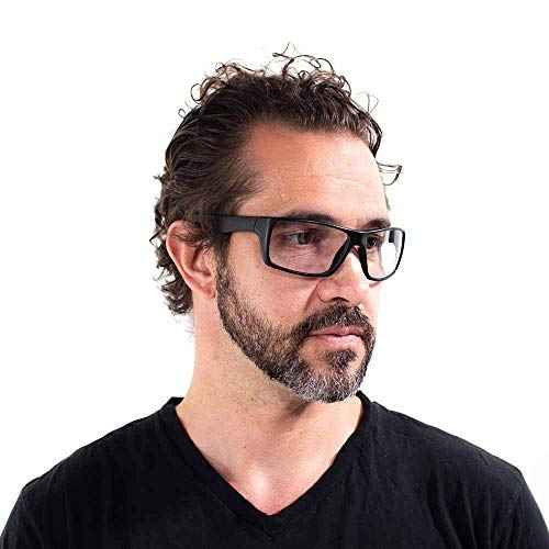VITENZI Bifocal Safety Glasses with Readers Wrap Around Sport Magnifying Safety Reading Protective Goggles Men Women Palermo