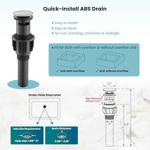 gotonovo Waterfall 8 inch Widespread Bathroom Faucet Set Bathroom Sink Faucet 3 Hole 2 Handle Vanity Lavatory Deck Mount with Pop Up Drain and Water Supply Lines Square Body Brushed Nickel
