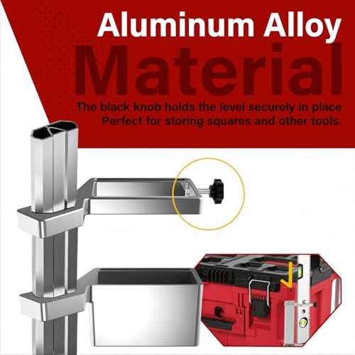 Extension Level Mount Holder Organizer for Milwaukee Packout Tool Box, Bracket for Organization and Storage, Space Saving