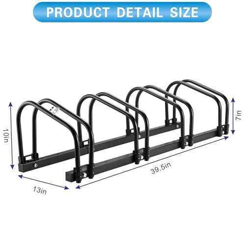 Bike Stand, 4 Bikes Rack Garage, 2.4" Width for most of Bikes