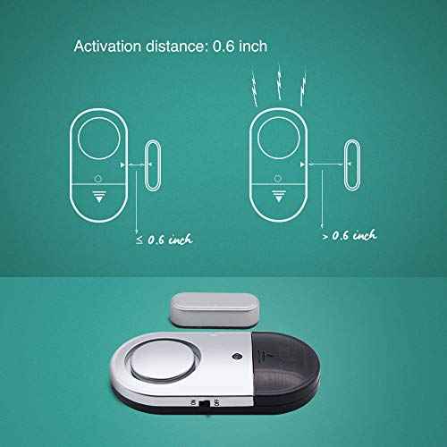 120 DB Loud Door and Window Open Alarm Sensor 5 Pack for Kids, Dementia Patients Safety, Wireless Security Alarms Keep Your Home, Pool, Cabinet, Business Safe