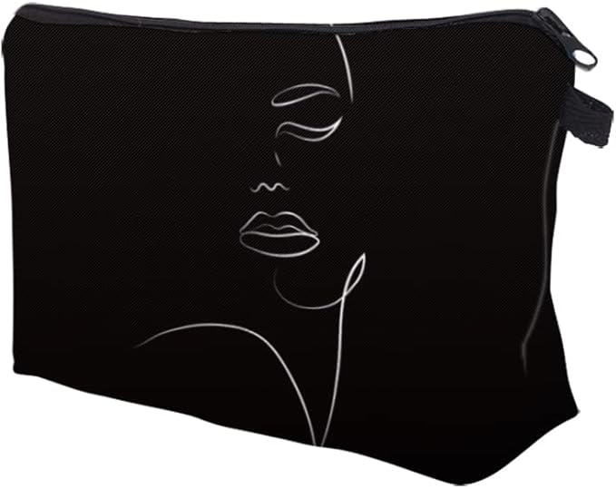 Deanfun Makeup Case Small, Cosmetic Zipper Bag Waterproof for Purse Mini, Women Cute Traveling Accessories Pouch for Ladies Thanksgiving Christmas Gifts(D2-55884)