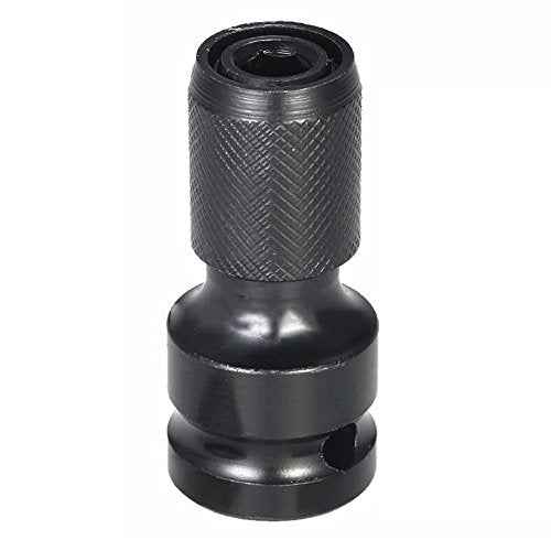 Yakamoz Quick Release 1/2-Inch Square Drive to 1/4-Inch Hex Female Socket Adapter Converter Chuck Adaptor for Impact and Ratchet Wrenches