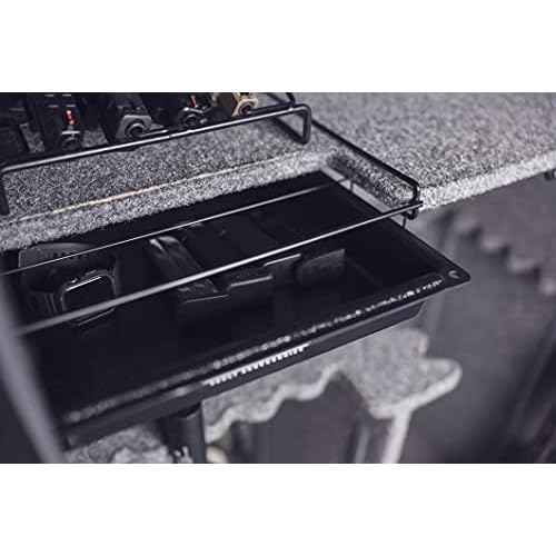 Lockdown Door Organizer Gun Safe, Large with Elastic Bands, Mounting Hardware and Durable Pockets for Handgun Storage, Gun Safe Management and Firearm Organization
