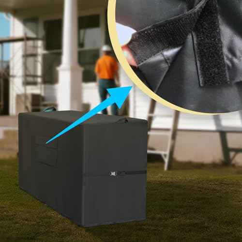 Engine Driven Welder Cover compatible with Miller Welder 230/265/325/225, 600D Heavy Duty Waterproof Welder Machine Cover with Storage Bag, Welder Covers with Handles & Buckles, Black