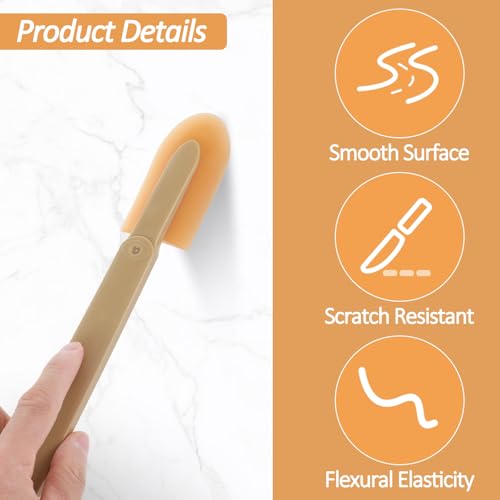 4 Size Caulk Smoothing Tool Silicone Caulking Finishing Tool Caulking Finger Kit Reusable Sealant Spatula Spreader Rubber Caulk Finishing Set Grout Sealer Remover for Tiles Brick Kitchen Bathroom