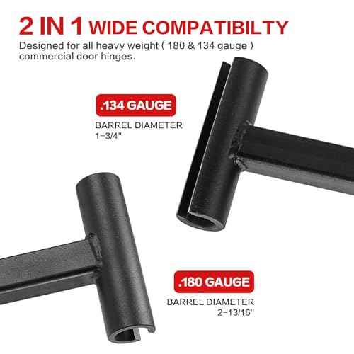 Door Hinge Adjustment Tool - Heavy Weight .134 and .180 Gauge Door Adjustment Tool, Integral Steel Hinge Bender, Hinges Gap Adjusting Wrench | Door Hinges Repair Tool for Standard and Commercial Door