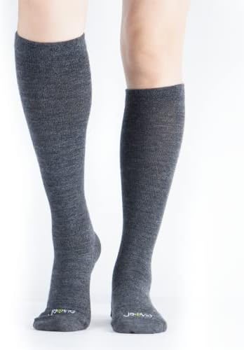 ja vie JAVIE 80% Merino Wool Ultra Soft 15-20mmHg Graduated Compression Socks for Women & Men