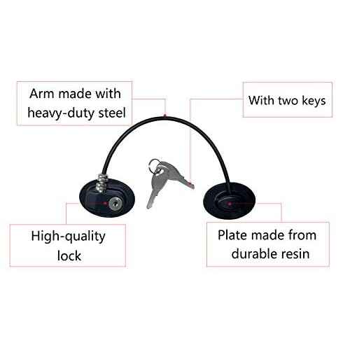 Refrigerator Door Lock, File Drawer Lock, Freezer Door Lock and Child Safety Cabinet Lock by REZIPO Black (4)