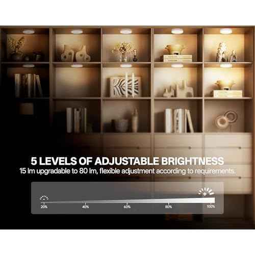 Homelist Upgraded Ultra Bright Motion Sensor Lights Indoor Rechargeable, 6 Pack Puck Light with Remote, 1500mAh Battery Operated Sensor Night Light for Stairs, Cabinet, Bedside, Closet