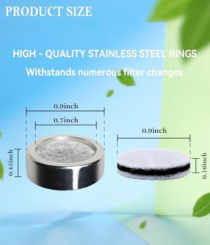 Reusable Metal Rings with 100 High - Performance Replacement Filters - Ideal for Universal Silicone Mouth Funnels, Ultra - Clean Filtration & Unbeatable Durability