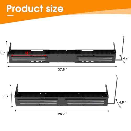 Universal Front Griddle Caddy for Blackstone 28" & 36" Griddles, Front Tool/Bottle Shelf with 2PCS Magnetic Tool Holder & Paper Towel Holder for Blackstone Griddle, Space Saving Storage Caddy