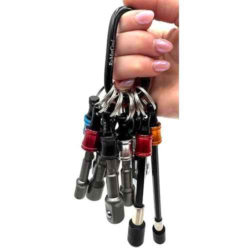 Ultra Bit Extension w/Quick-Release Holder - 4" extension, 6" extension, right-angle extension bit, 1/4", 3/8" and 1/2 socket bits, 1/4", 5/16", 3/8", 7/16", and 1/2" magnetic nut drivers.