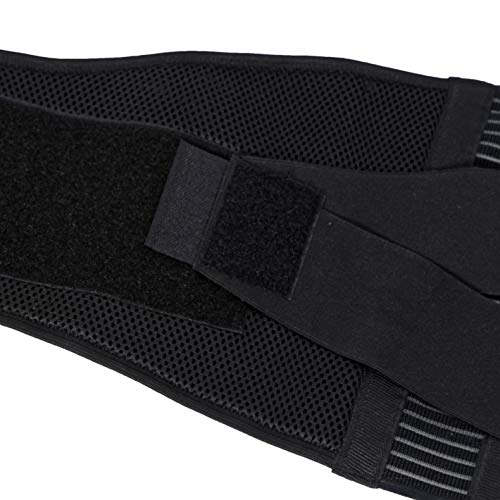 NeoTech Care Adjustable Compression Back Brace Lumbar Support Belt, Black, Size XXXL