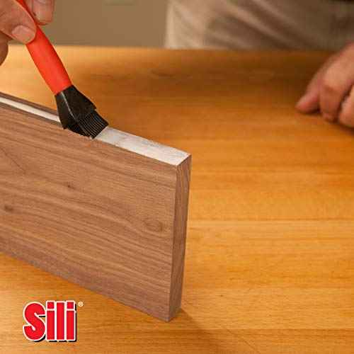 Sili Non-Stick 1" Wood Glue Brush, Easy Clean Silicone Wood Glue Applicator for Woodworking, Arts, Hobby and Crafts