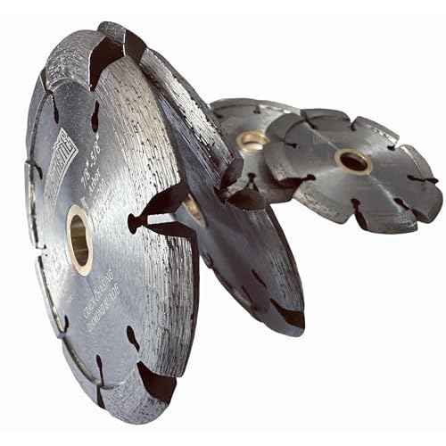 4" Diamond Crack Chaser Blades for Routing and Repairing Cracks in Concrete and Asphalt - 1/4" Width with 7/8"-5/8" Arbor