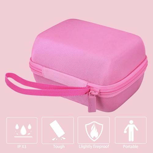 co2CREA Hard Case Replacement for OMRON Evolv Bluetooth Wireless Upper Arm Blood Pressure Monitor BP7000 HEM-7600T-BK (Pink Case)