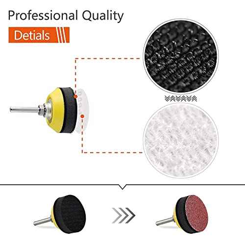 Quick Change Disc Pad Holder, 4 Pack Roll Lock Disc Holder, with 1/4" Shanks for Die Grinder Accessories
