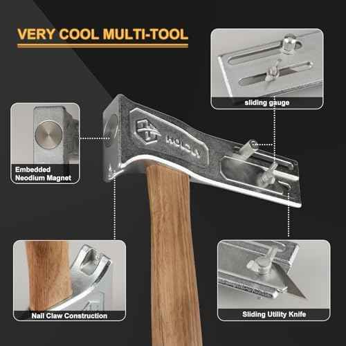 Magnetic Roofing Hammer, Multifunctional Magnet Roofing Hatchet,A Magical Roofing Tool for Quick Installation of Roofing Nails and Felt Hats