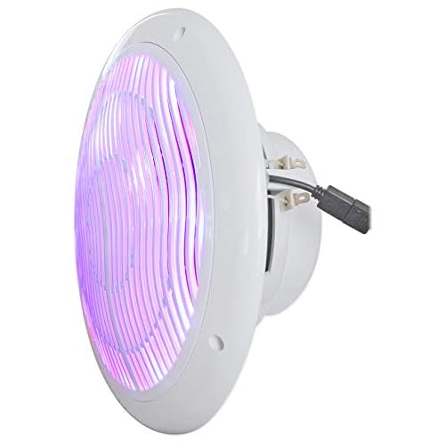 Rockville RMC80LW 8" Marine Speakers, 800W 2-Way, White, Multi-Color LED Lighting with Remote, Waterproof and UV Resistant for Boats and Outdoor