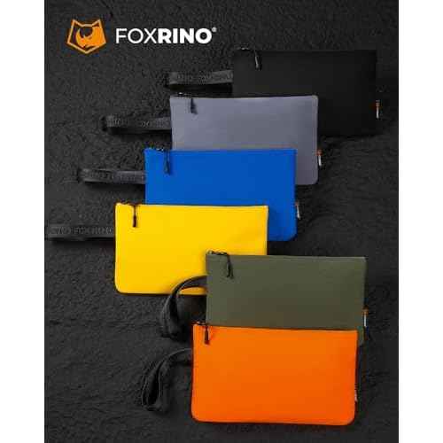 1120 Canvas Tool Pouch, Heavy Duty Small Tool Bag with Custom Zipper, Multipurpose Tool Pouches 6 Pack