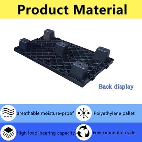 2 Pcs Plastic Pallets, Lightweight Waterproof Floor Pallet, Interlocking Storage Pad with Breathable Grids, Applicable to Indoor and Outdoor, Garages, Kitchen and Basement