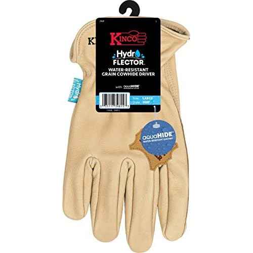 Kinco, 398P-L - Hydroflector Unlined Cowhide Leather Work Gloves, Large