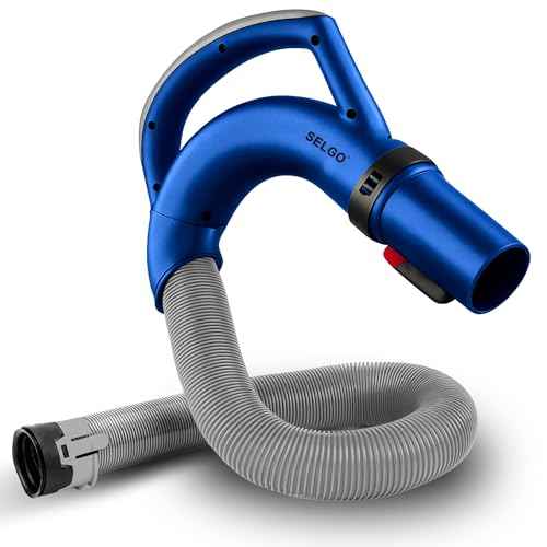 Upgraded Replacement Hose Handle - Premium Quality Shark OEM Vacuum Cleaner Hose Handle - Shark Navigator Rotator Lift-Away Upright for NV360 Series (Blue)