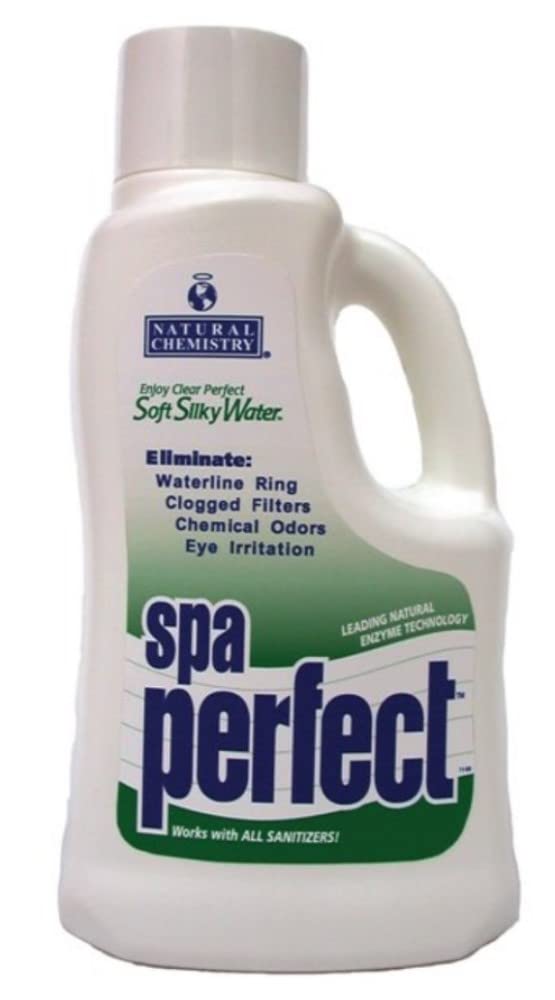 Natural Chemistry Spa Perfect, 2 Liter, Makes Water Feel Soft and Silky, Removes Waterline Ring, Clogged Filters and Eye Irritation, Works with All Sanitizing Systems