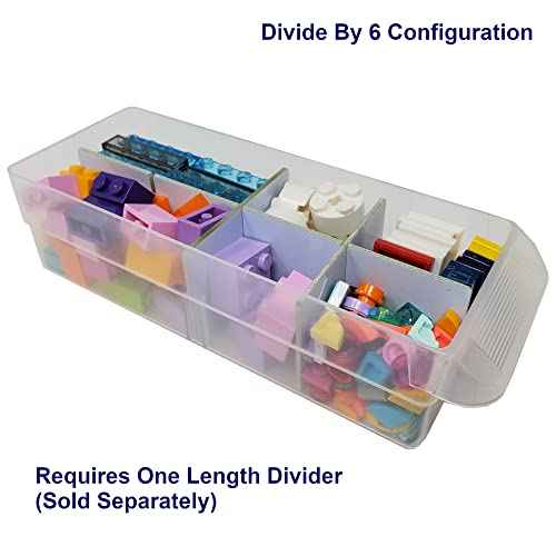 (64-Pack) Small Drawer Configurable Width Dividers compatible with Akro-Mils Plastic Storage Craft Cabinets, (Dividers Only)