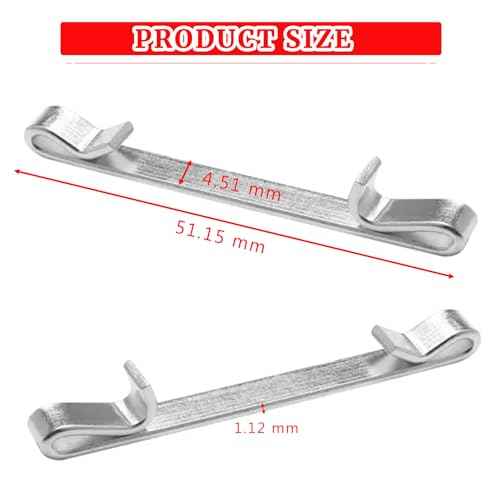 12Pcs Tool Box Drawer Slide Retaining Keeper Clips Fit for LUMDOR NAPA MAC PROTO SEARS CRAFTSMAN Tool Boxs Early 2 Inches Double Loop Tool Replacement Parts Auxiliary Mounting Clip