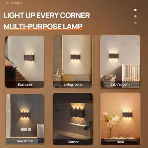 Shelprojsu LED Cordless Wall Sconce Set of 2, 5200mAh Rechargeable Battery Operated Wall Lamp with Remote Control, 3 Colors and Dimmable Magnetic Wireless Wall Light (White, 2 PCS)