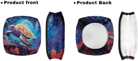 LedBack 3 Piece Set Walker Accessories Sea Turtle Print Walker Seat Cover Soft Rollator Seat and Back Rest Covers Underseat Pouch Tote for Rolling Walkers