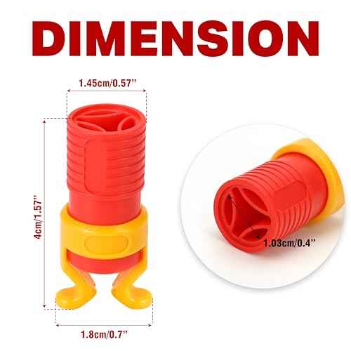 4 Pcs ABS Screw Gripper Holder Clamp Fixing Set for Drill, Fits Screwdrivers Bit Diameter of 6-8mm Holding Tool for Woodworking (Red)