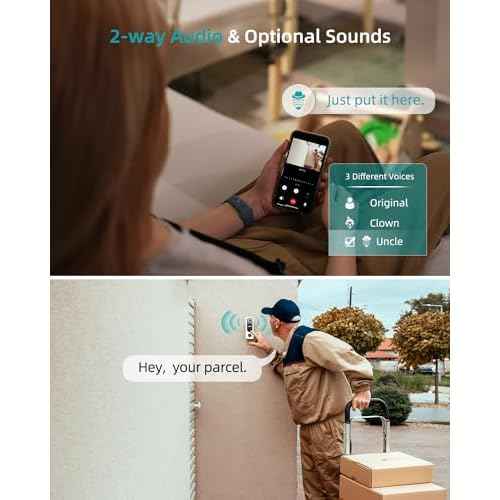 ZUMIMALL Doorbell Camera Wireless - 2K Video Doorbell Wireless with Chime, 2 Way Audio, Voice Changer, 30s Voice Message, Anti-Theft, AI Detection, Only 2.4GHz WiFi, Battery Powered, Work with Alexa