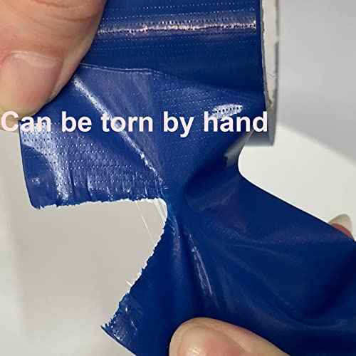 WELSTIK Waterproof Blue Duct Tape Heavy Duty, for Photographers,Repairs, DIY, Crafts, No Residue, Tear by Hand, 3" x 30 yd