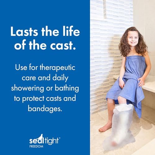 Brownmed - Seal-Tight Freedom Cast & Bandage Protector - Toddler & Child Arm Cast Protector for Shower & Swimming - Reusable, Waterproof Cast Shower Cover - Pediatric Arm