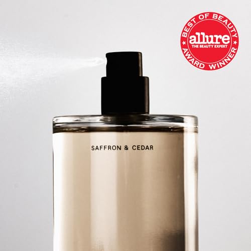 Salt & Stone Body Mist | Saffron & Cedar | Skincare Infused Hair & Body Spray for Women and Men | Hydrating Fragrance with Glycerin and Red Algae | Vegan, Cruelty Free, 3.4 fl oz