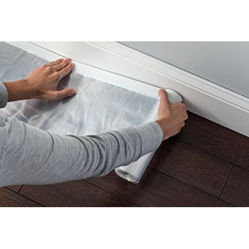 Duck Brand Pre-Taped Painter's Drop Cloth, 5.25 Feet by 19.68 Feet, Single-Pack (280809)