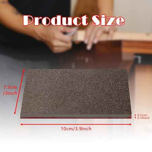 Sanding Sponge Set, 20 Pcs 320 Grit Sanding Block Pads Dry Wet Sanding Sponge Soft Foam Fine Drywall Sandpaper for Crafts Furniture Wood Model Drywall Metal Rust Removal Polishing