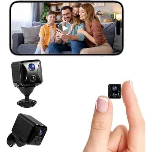 2025 Upgraded Hidden Camera Spy Camera,4K HD Mini Nanny Cam for Home/Office with Night Vision, App Control WiFi Indoor Security Camera, Motion Detection,Wireless Remote Viewing Cam