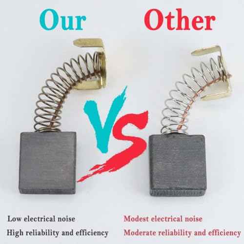 Electric Motor Carbon Brushes Set - 40 Pack Replacement Repair Kit with 10 Sizes, Suitable for Repair Power Tools Part