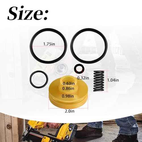 Piston Head Repair Kit Compatible with Bostitch and DeWalt Nailers. For Bostitch CF15 MCN250S MCN150 N75C N66C N66BC MCN250 N66BC-1 N75C-1 N66C-1,DeWALT Nailers DWMC150 DW66C-1 Nailers