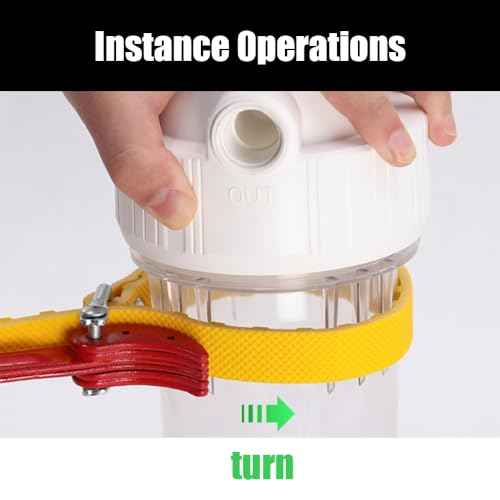8 Inch Belt Strap Wrench, Multi-Purpose Adjustable Wrench for Water & Oil Filter Replacement, Steel Handle, PVC Pipe Joints