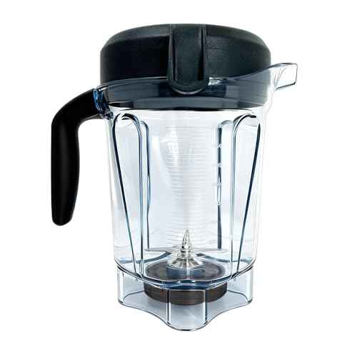 For Vitamix Blender Pitcher 64 oz Low-Profile Clear, Replacement Container for Vitamix 5300, 6500,750,7500, 5200, 6000, 6300,VM0102, VM0103, VM0197, G/Propel/Professional Series etc., 2-year warranty