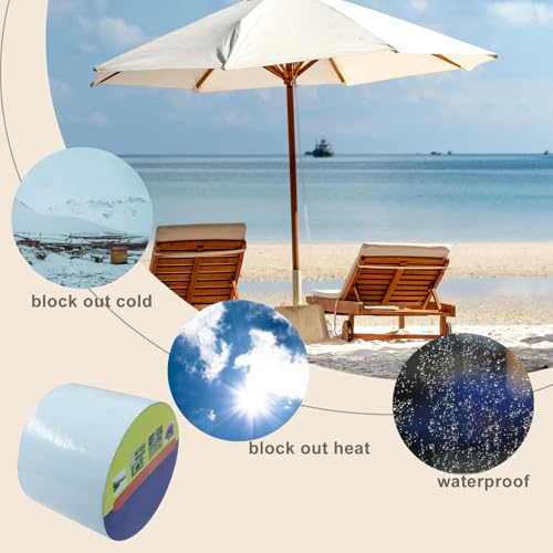 Waterproof Repair Tape, UV-Proof Multi-Surface Instant Seal Patch Repair for RV Awning, Boat Cover, Tent, Tarp & Canvas (3 Inch x 24.6FT, White)
