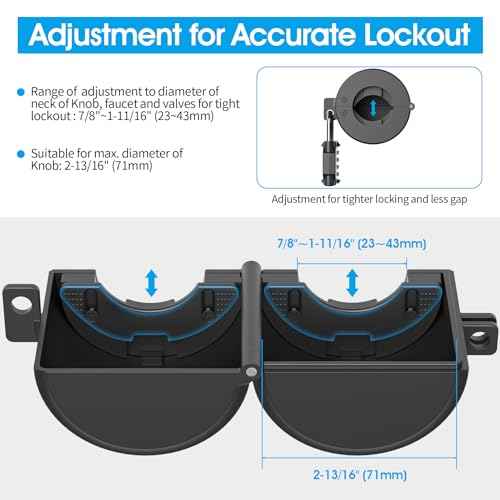 AST Door Knob Lockout Device with Passcode Padlock, Childproof Door Knob Cover, Lock Out to Smart Doorknob. Safety Cover for Faucet, Valve, Spigot. Prevent Access to Keyhole, Matte Black